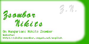 zsombor nikits business card